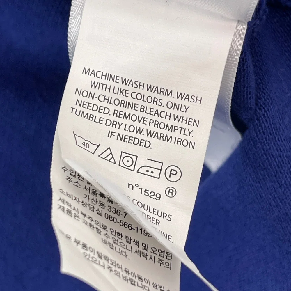 Polo Ralph Lauren Polo Shirt Mens Medium Blue Big Pony Custom Fit Short Sleeve